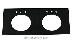 Mongolia Black Granite Slabs Tiles for Countertops