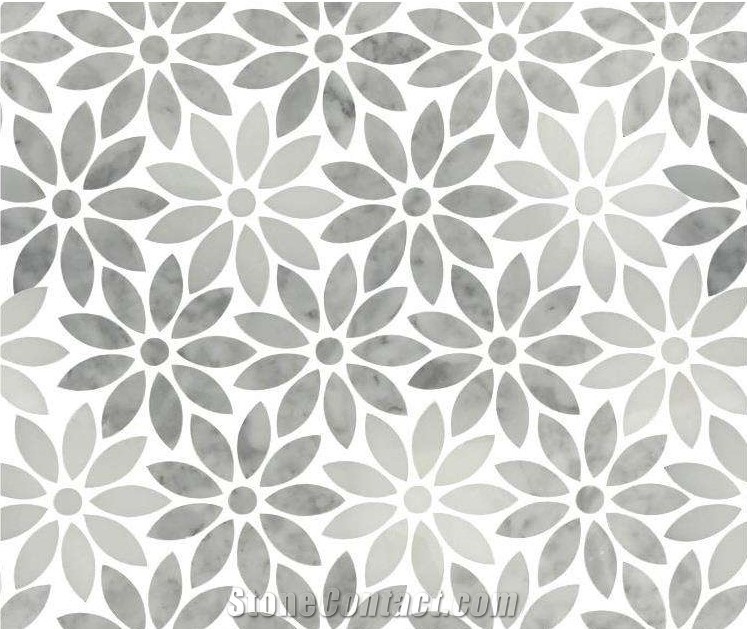 New Marble Mosaic Bathroom Floor Pattern Mosaic