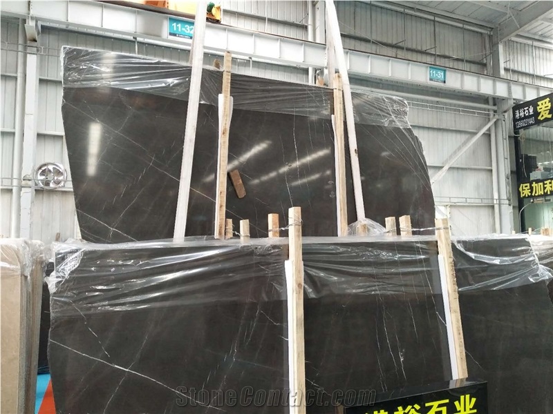 Pietra Grey Marble Slabs Wall Tiles