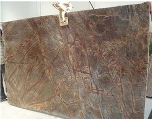 Rain Forest Brown Marble Slabs