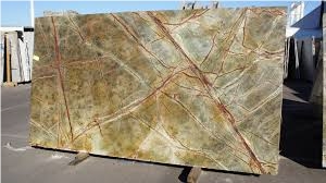 Rain Forest Green Marble Slabs Polished Floor Tile