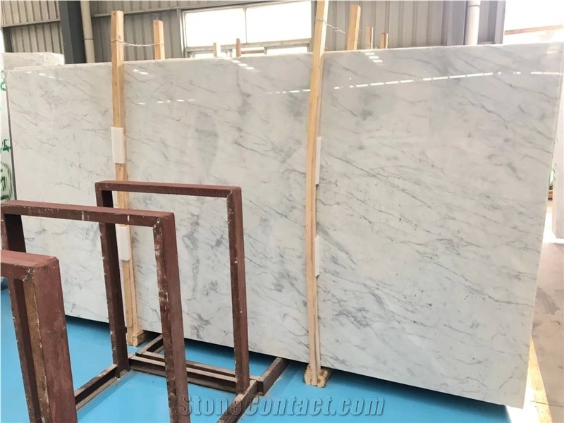 Statuario White Marble Wall Tile 2cm Slabs