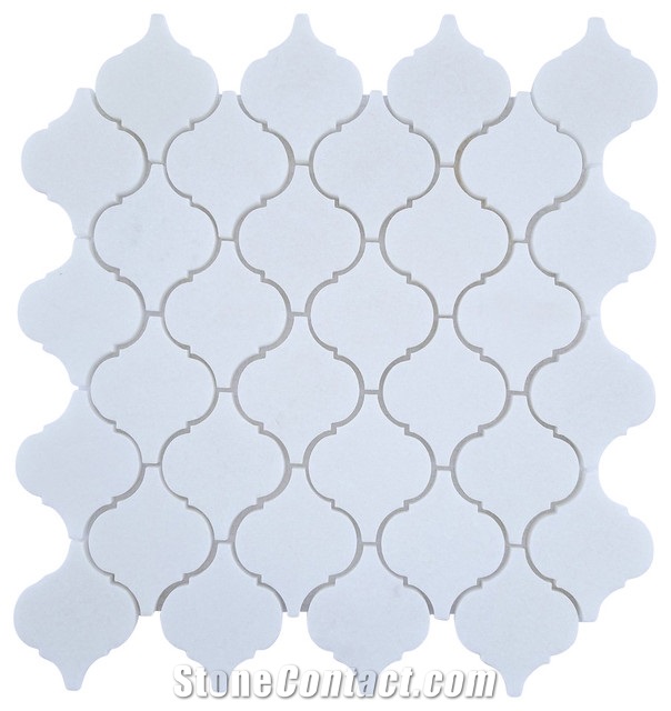 Thassos Hexagon Marble Kitchen Backsplash Mosaic