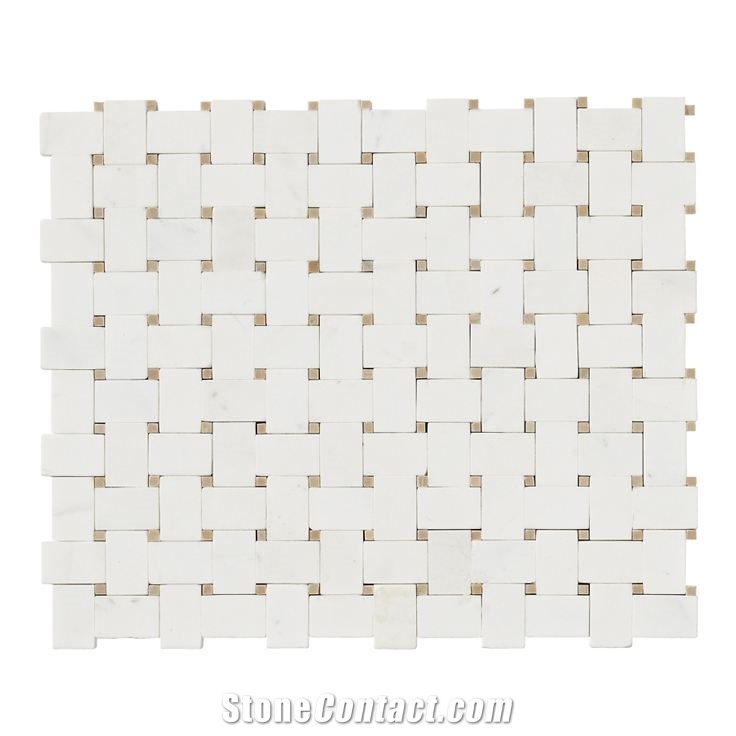 Thassos Hexagon Marble Kitchen Backsplash Mosaic