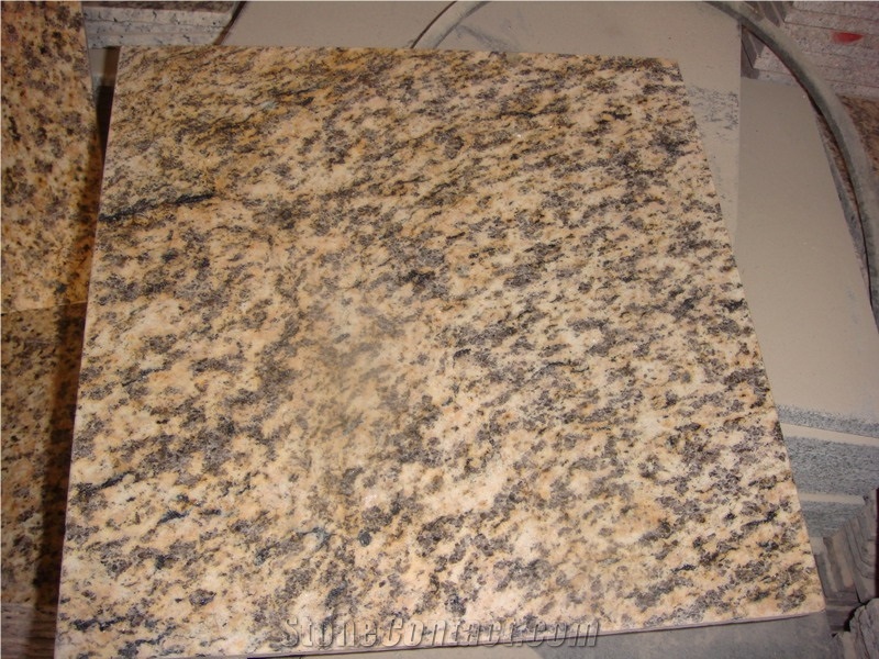 Tiger Skin Yellow Granite Slabs Polished Tiles