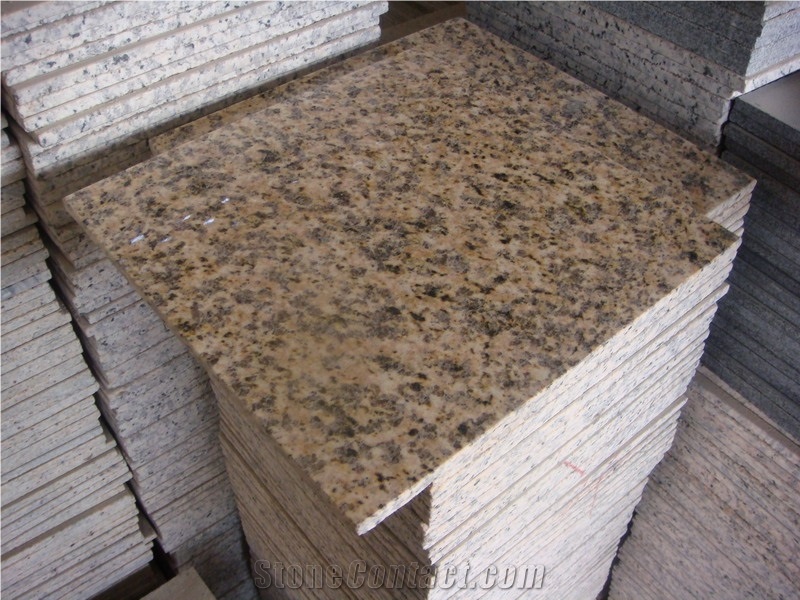 Tiger Skin Yellow Granite Slabs Polished Tiles