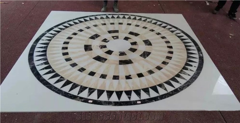 Waterjet Marble Floor Composited Medallions