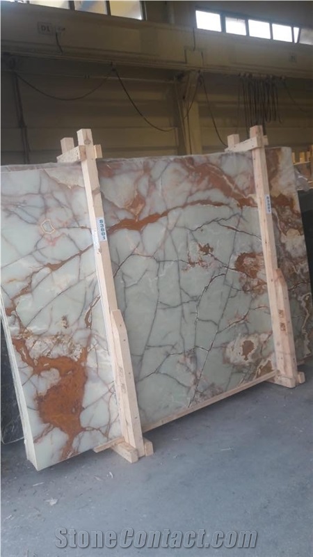 Lucra Green Onyx Tiles and Slabs