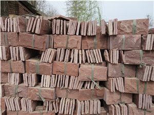 Exterior Wall Mushroomed Wall Stone Sorghum Red
