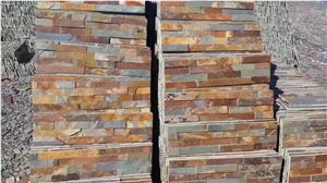 Rusty Rough Surface Yellow Rusty Stacked Stone