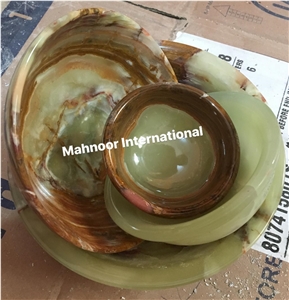Pakistan Green Onyx Bowls