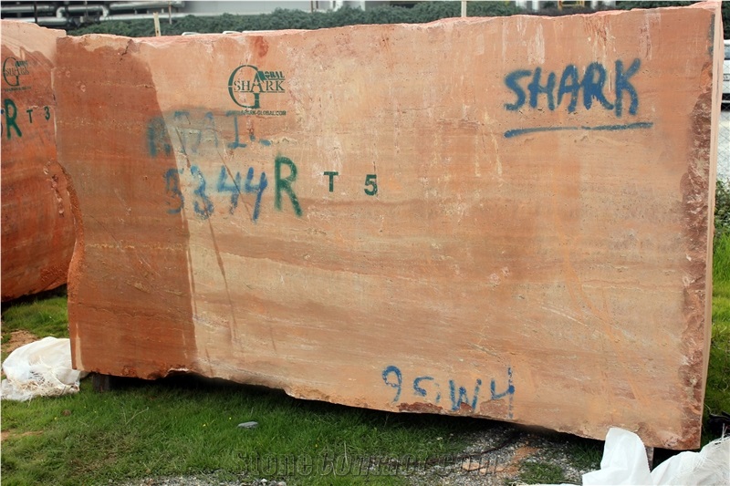 Turkish Travertine Blocks, Turkey Red Travertine