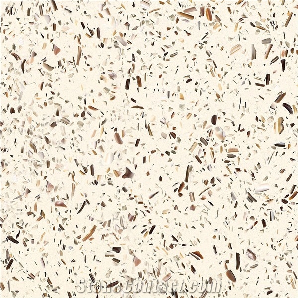 H-Quartz Crystal Beige Artificial Stone
