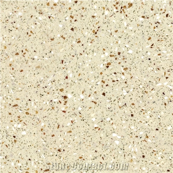 H-Quartz Crystal Gold Artificial Stone