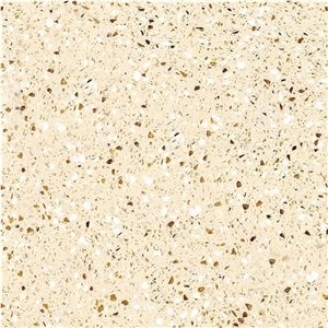 H-Quartz Crystal Yellow Beige Artificial Stone