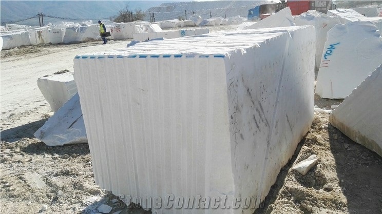 Bianco Sivec White A2,Sivec White A1 Marble Block