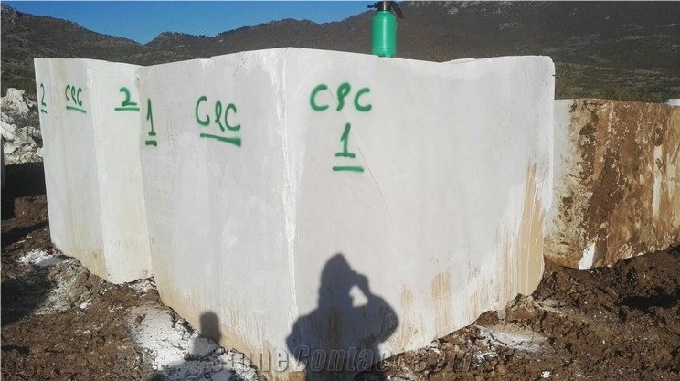 Bianco Sivec White A2,Sivec White A1 Marble Block