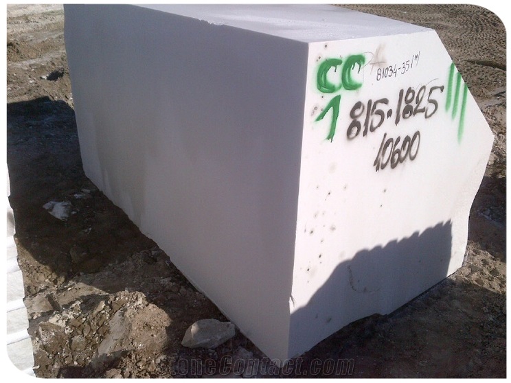Bianco Sivec White A2,Sivec White A1 Marble Block
