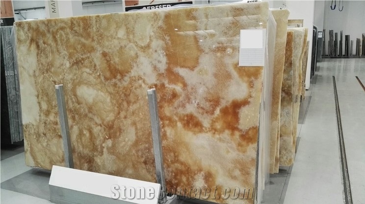 Macedonia Honey Onyx, Macedonia Onice Miele Slabs
