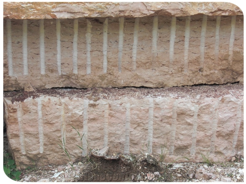 Rosa Perlino Marble Quarry Blocks