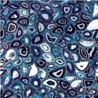 Blue Agate Malachite Natural Semiprecious Stone