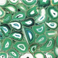 Blue Agate Malachite Natural Semiprecious Stone