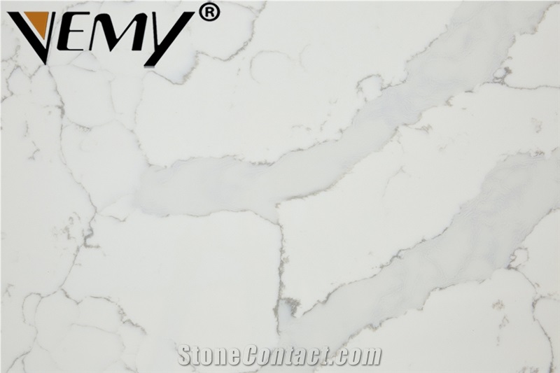 Vm-17121calacatta Quartz Stone Slabs
