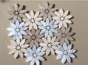 Interior Tiles Stone Mosaic Flower Tiles Vietnam