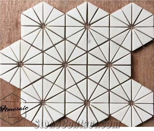 Ivory Hexagon Natural Stone Mosaic Vietnam