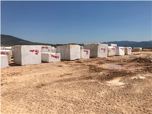 Aegean Semi White Marble Block