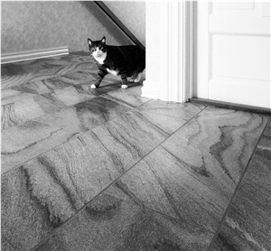 Oppdal Mork Golan Brushed Floor Tiles