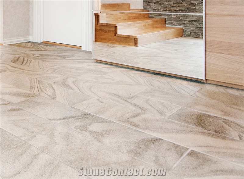 Oppdal Mork Golan Brushed Floor Tiles
