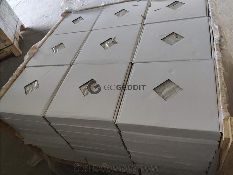 Bianco Carrara Marble 2" Hexagon Mosaic Tile Honed