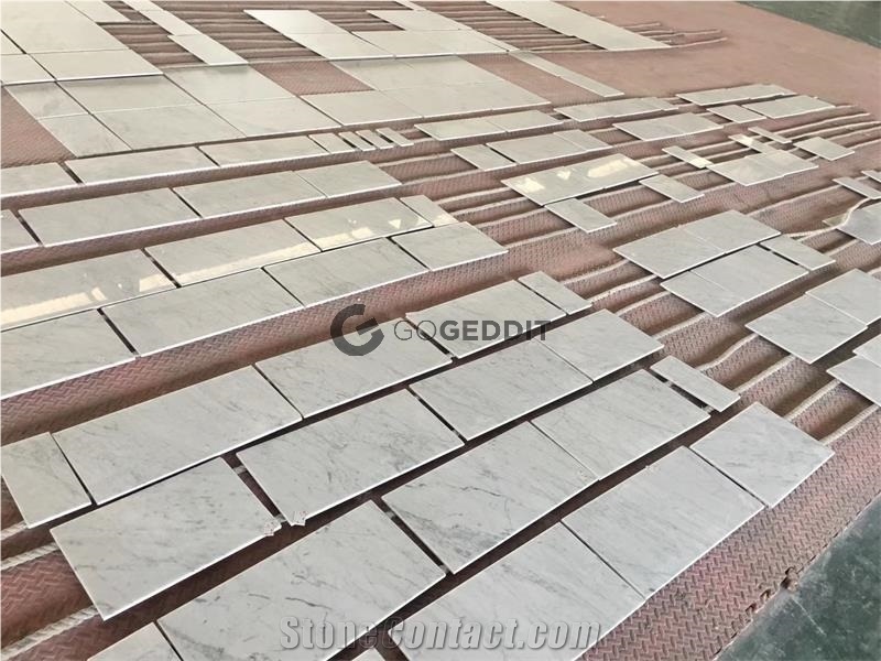 Bianco Carrara Marble Tile 12x24 Polished