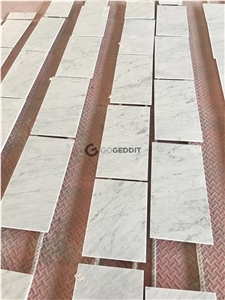 Bianco Carrara Marble Tile 12x24 Polished