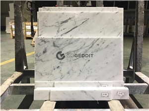 Carrara Bianco Marble Floor Tile Honed 12x24