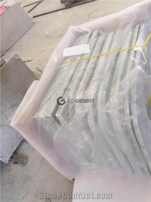 Carrara White Marble Prefab Vanity Top
