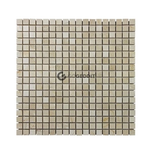 Crema Marfil Marble 5/8x5/8 Square Mosaic Tile