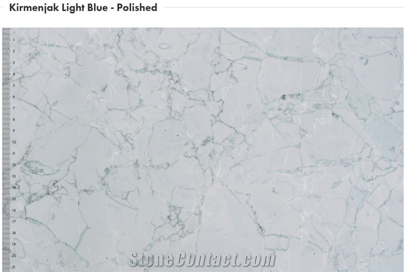 Kirmenjak Blue Limestone Tiles, Polished