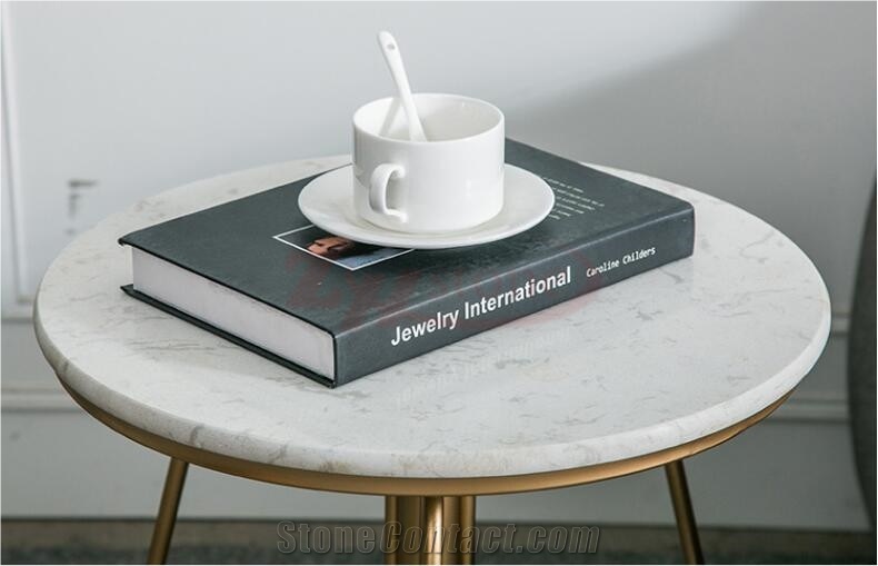 Ariston White Marble Teatable Nordic Furniture