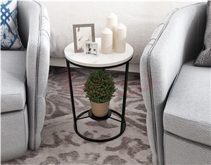 Ariston White Marble Teatable Nordic Furniture