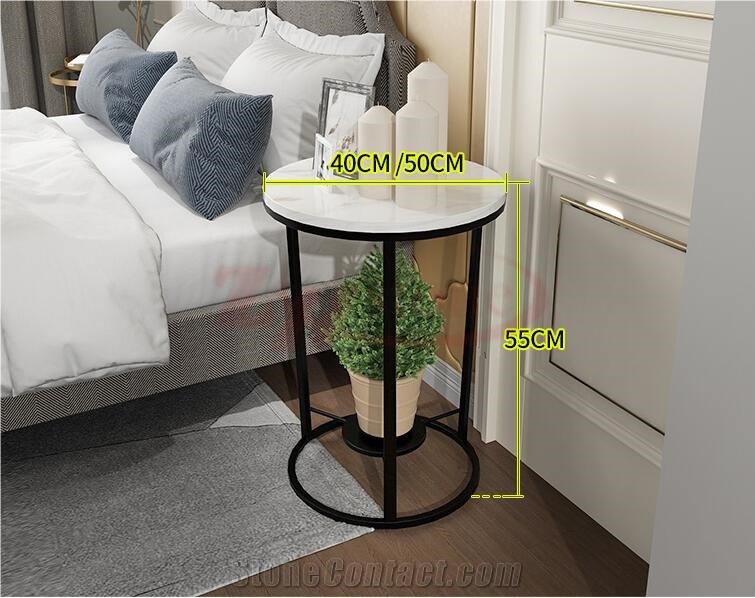 Ariston White Marble Teatable Nordic Furniture