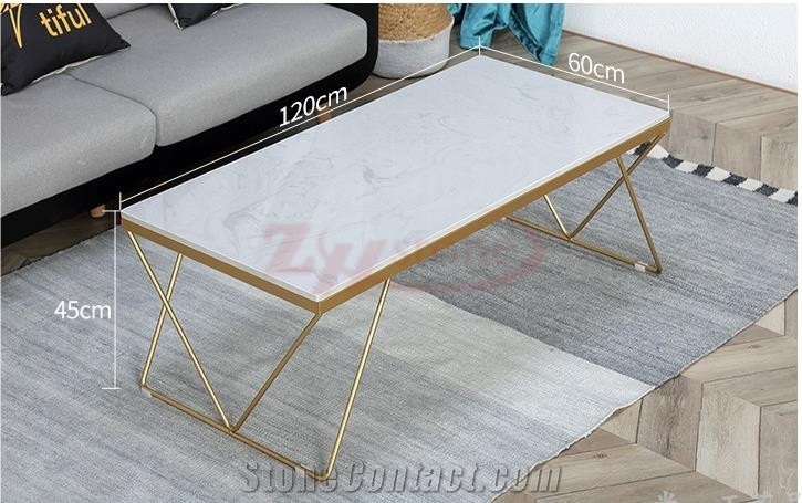Ariston White Marble Teatable Nordic Furniture