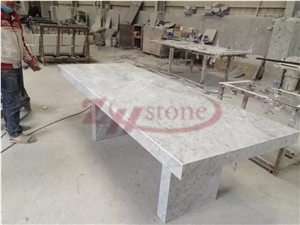 Bianco Statuario Marble Honeycomb Tabletop