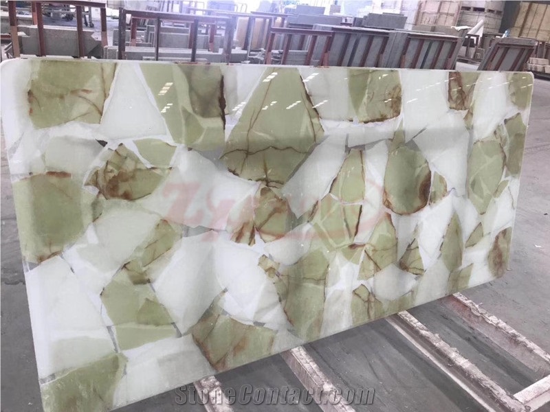 Bianco Statuario Marble Honeycomb Tabletop