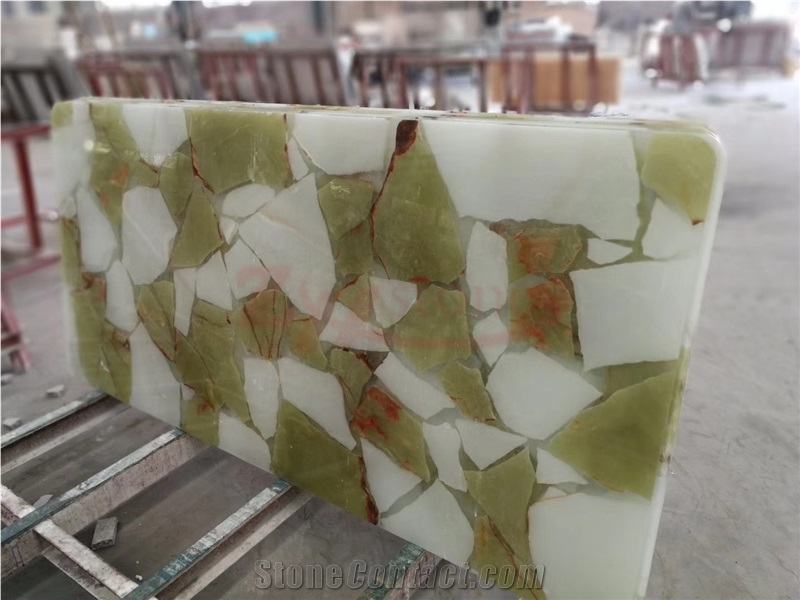 Bianco Statuario Marble Honeycomb Tabletop