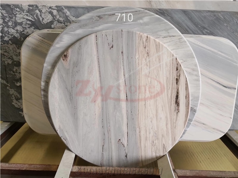 Blue Marble Round Tabletop ,Cafe Tabletop