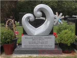 Celtic Cross Natural Black Granite Tombstone