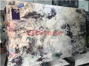 Confusion Dark Gray, Lilac Color Marble Slabs