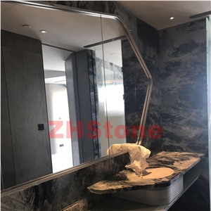 Confusion Dark Gray, Lilac Color Marble Slabs